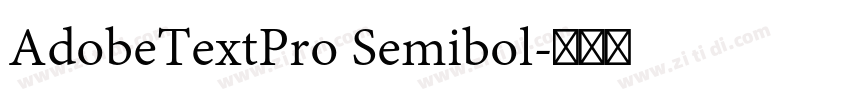 AdobeTextPro Semibol字体转换